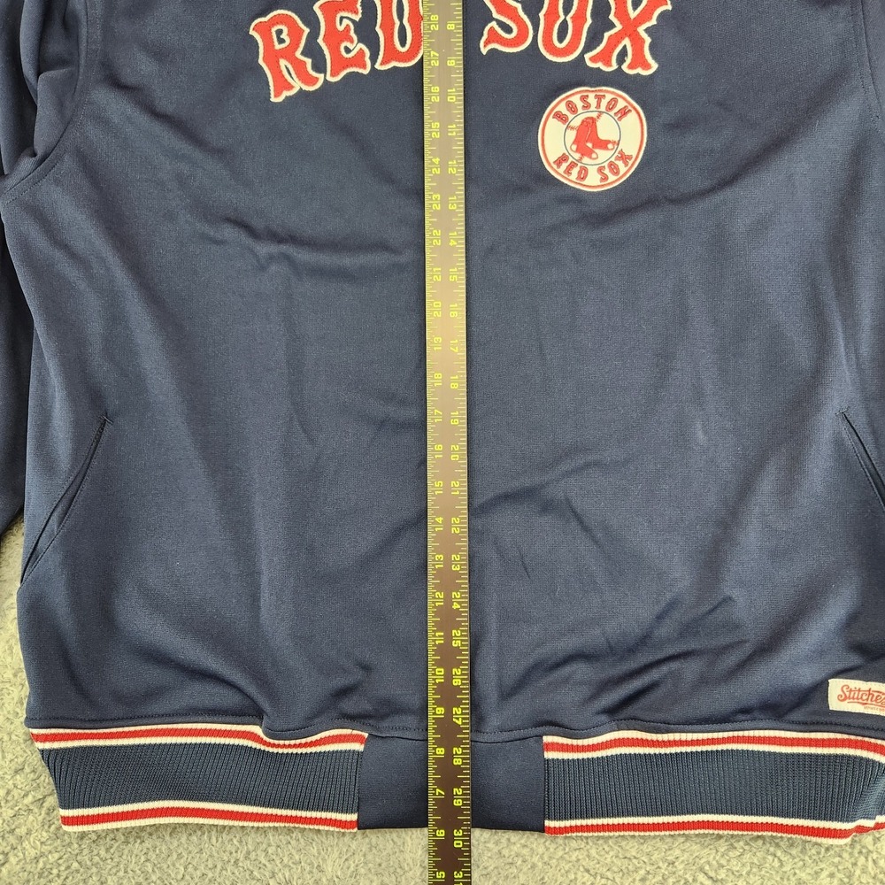 Boston Red Sox Stitches Athletic Gear Track Jacket Mens XL Blue - Picture 4 of 8